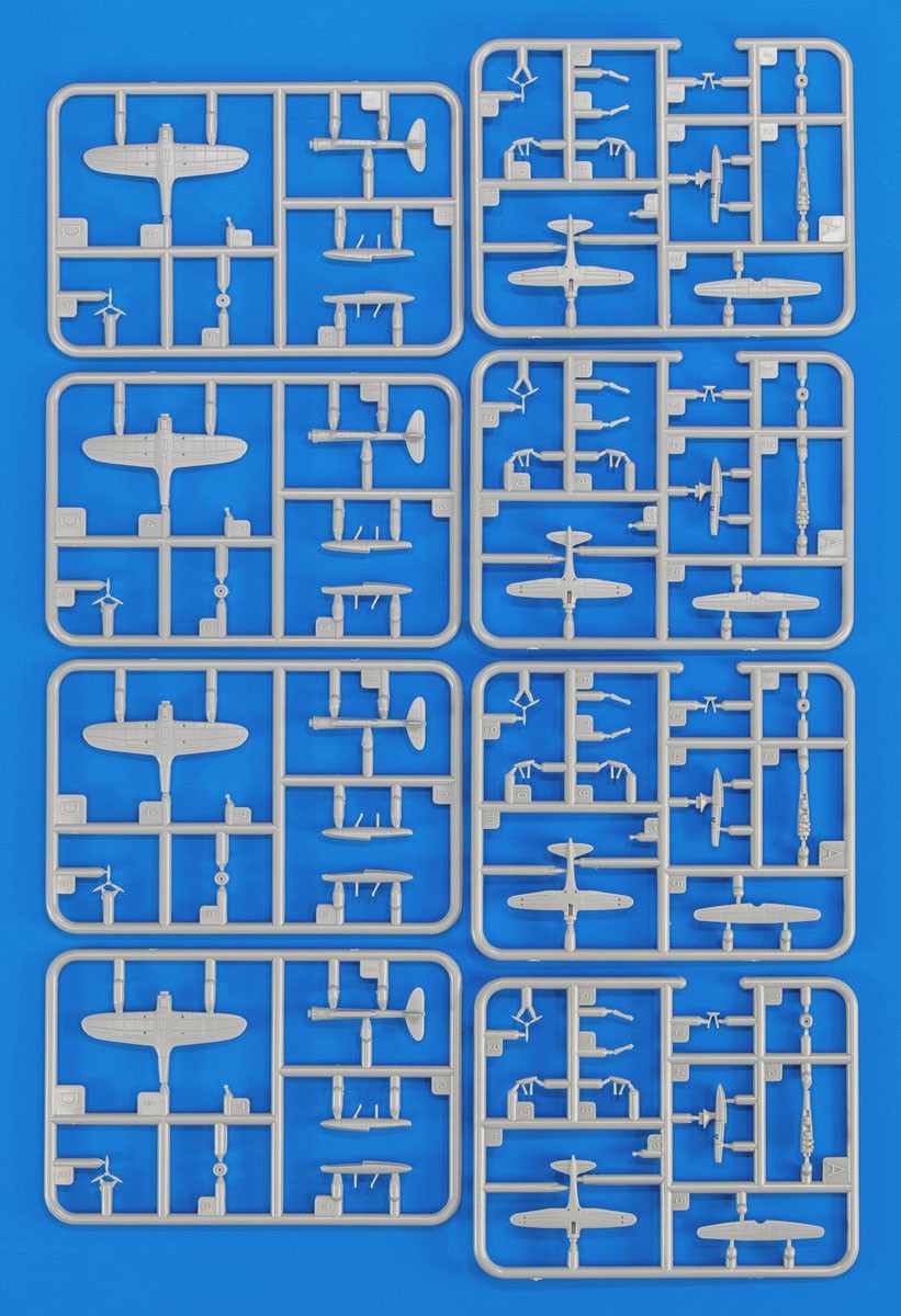 Pit-Road IJN Aircraft Set 5 `Type Zero Observation Seaplane/Type Zero Recon Seaplane` (4 each aircraft) (Plastic model) image 5