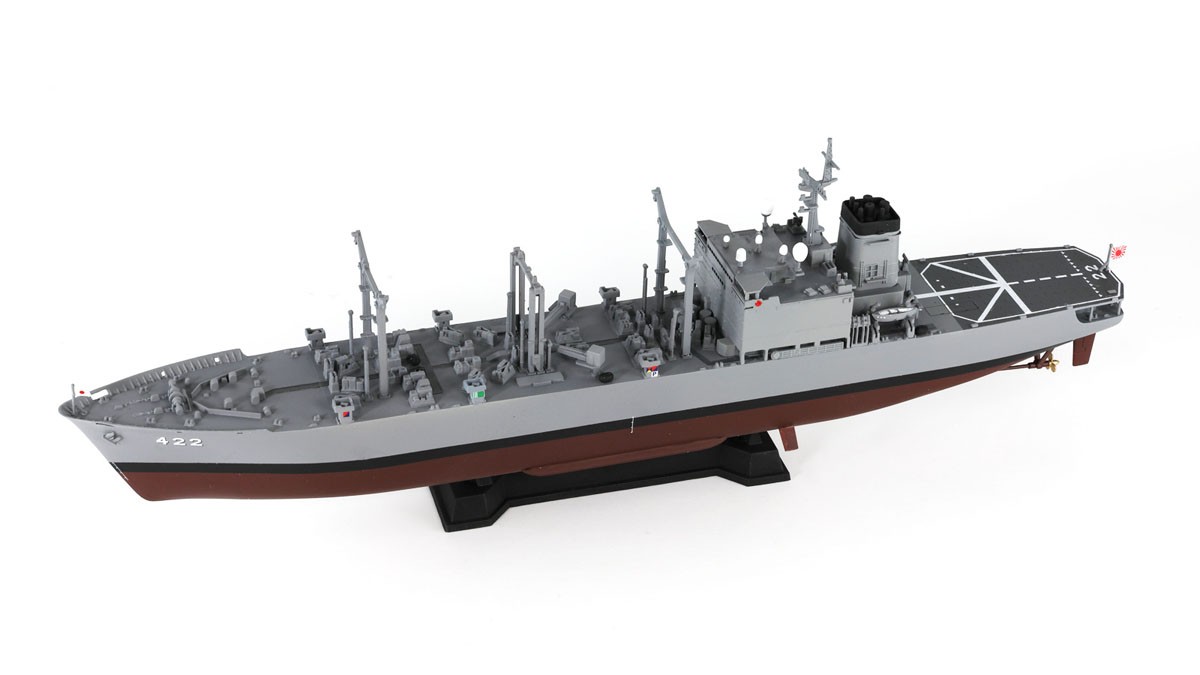 Pit-Road JMSDF Supply Ship AOE-422 Towada w/Flag &amp; Flagpole &amp; Ship Name Photo-Etched Parts (Plastic model) image 3