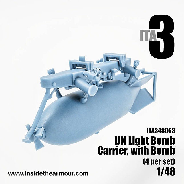 Inside the Armour 일본 해군 경폭탄 캐리어 폭탄 포함 (4개) (프라모델) 이미지 4