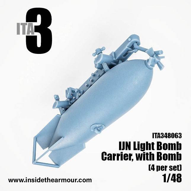 Inside the Armour 일본 해군 경폭탄 캐리어 폭탄 포함 (4개) (프라모델) 이미지 5