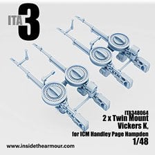 Inside the Armour Twin Mount Vickers K Hampden (for ICM) (Plastic model)