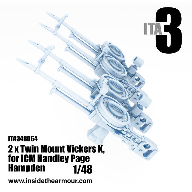 Inside the Armour Twin Mount Vickers K Hampden (for ICM) (Plastic model) gambar 3