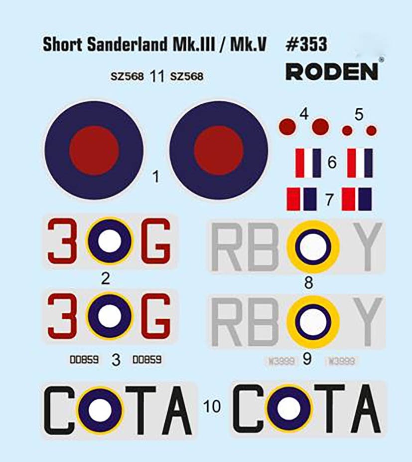 Roden Short Sunderland Mk.III/V (Plastic model) image 3