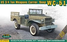 ACE Models WWII U.S.Army WC-51 3/4 ton Weapons Carrier `Beep`