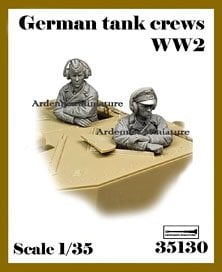 German Tank Crews WW2 (2 Figures) (Plastic model) 圖片 1