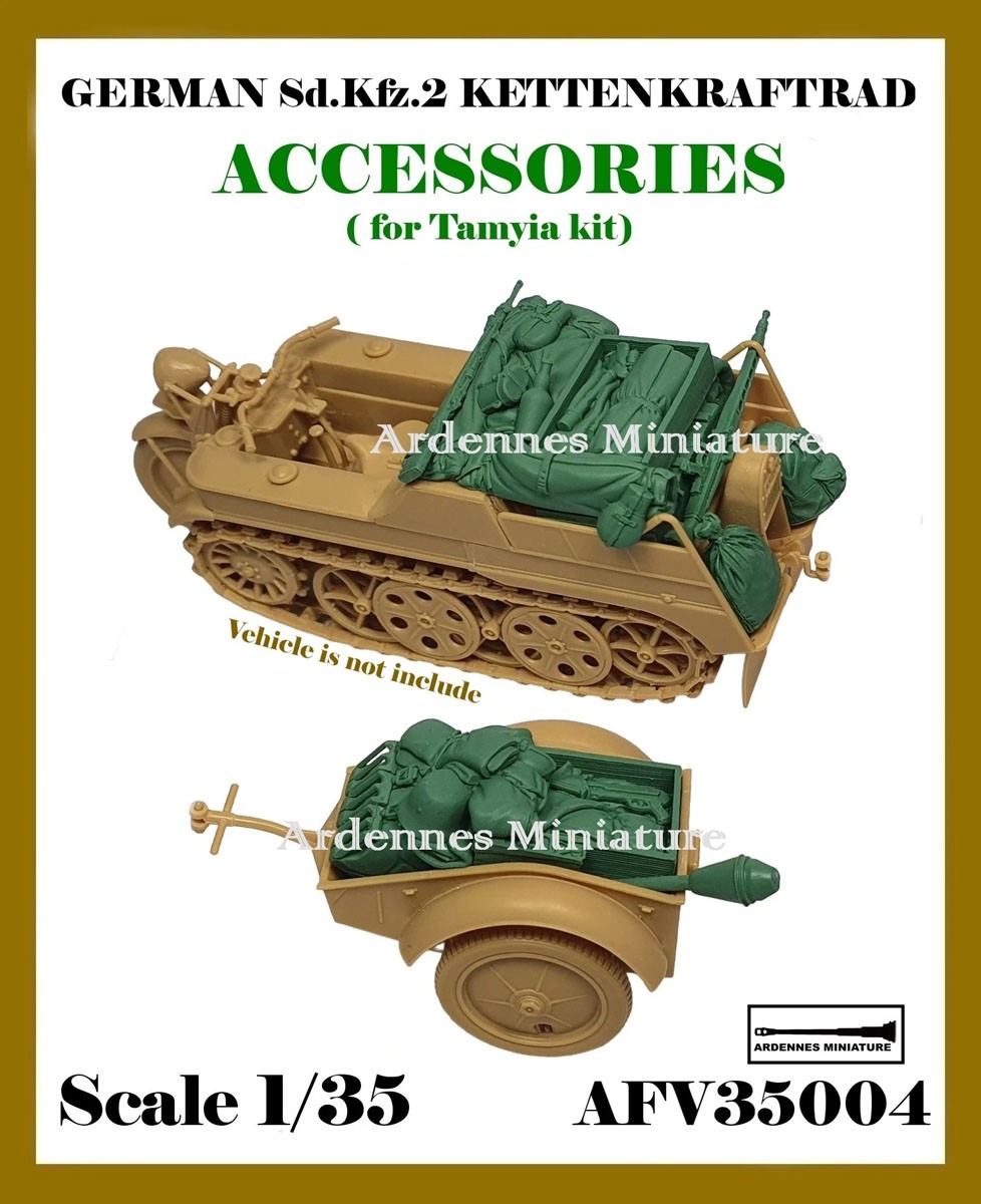 Ardennes Miniature German SD. KFZ.2 Kettenkraftrad Accessories (for Tamiya) (Plastic model) 圖片 2