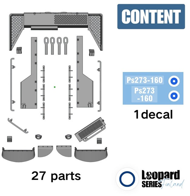 RocKit studio Leopard 2A4 Finnish Army Conversion Set (for Meng) (Plastic model) Bild 3