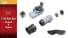 Modelink F-106 Delta Dart Cockpit &amp; Engine (Plastic model)