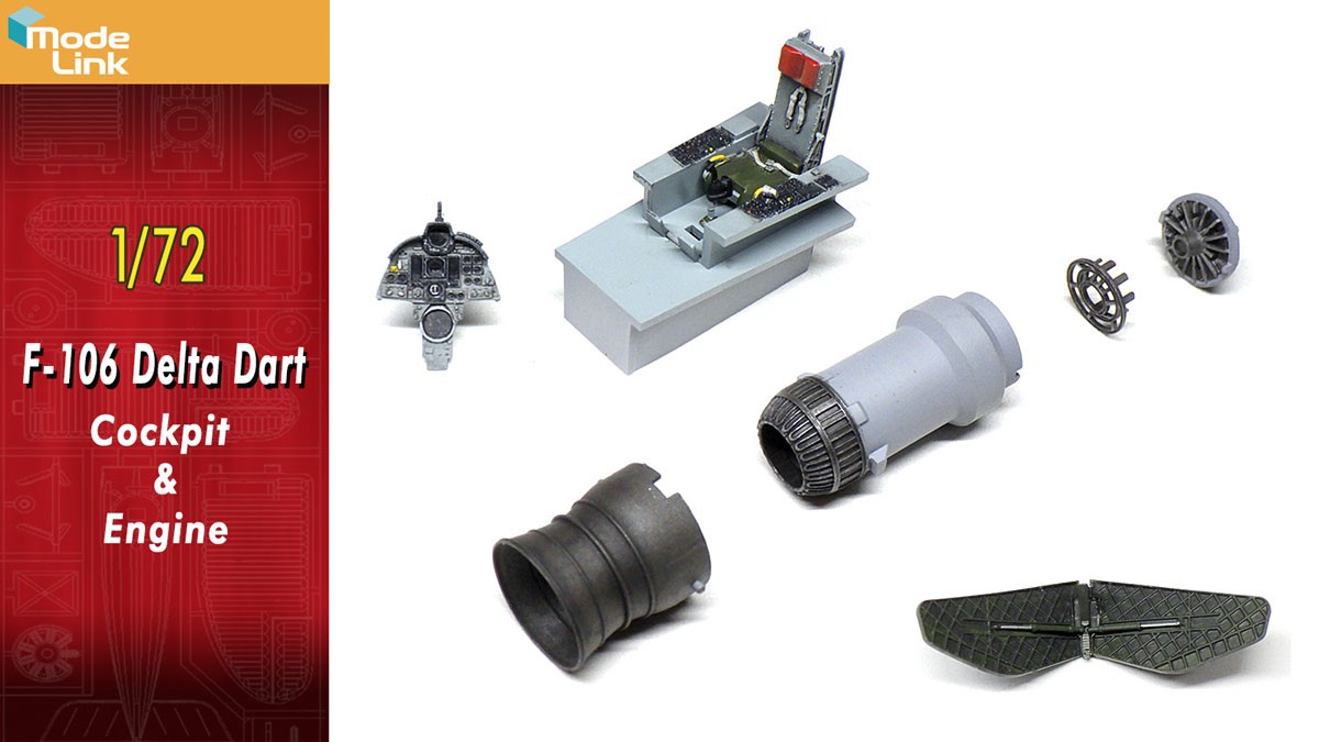 Modelink F-106 Delta Dart Cockpit &amp; Engine (Plastic model) รูปภาพ 2