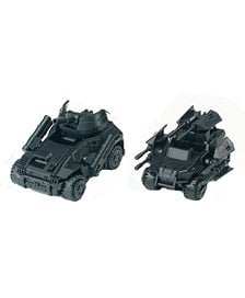 SHEIK MAINLAND 3 min project Series Wildcat Combat Vehicle &amp; Porcupine Combat Vehicle 1/18 Scale Plastic Model Kit (Black) (Plastic model) imagen 1