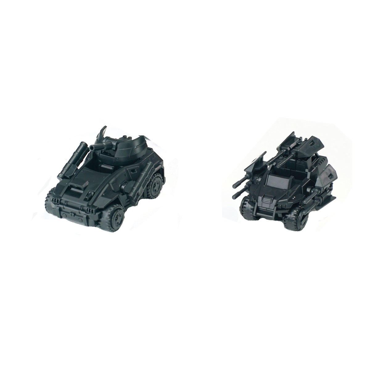 SHEIK MAINLAND 3 min project Series Wildcat Combat Vehicle &amp; Porcupine Combat Vehicle 1/18 Scale Plastic Model Kit (Black) (Plastic model) imagen 2