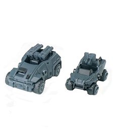 SHEIK MAINLAND 3 min project Series Wildcat Combat Vehicle &amp; Porcupine Combat Vehicle 1/18 Scale Plastic Model Kit (Gray) (Plastic model)