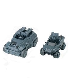 SHEIK MAINLAND 3 min project Series Wildcat Combat Vehicle & Porcupine Combat Vehicle 1/18 Plastikmodellbausatz (Grau) (Plastikmodell) Bild 1