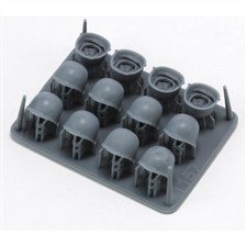 Royal Model U.S. Helmets Set (WWII) (12 pcs) (Plastic model)
