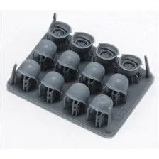 Royal Model U.S. Helmets Set (WWII) (12 pcs) (Plastic model) image 1