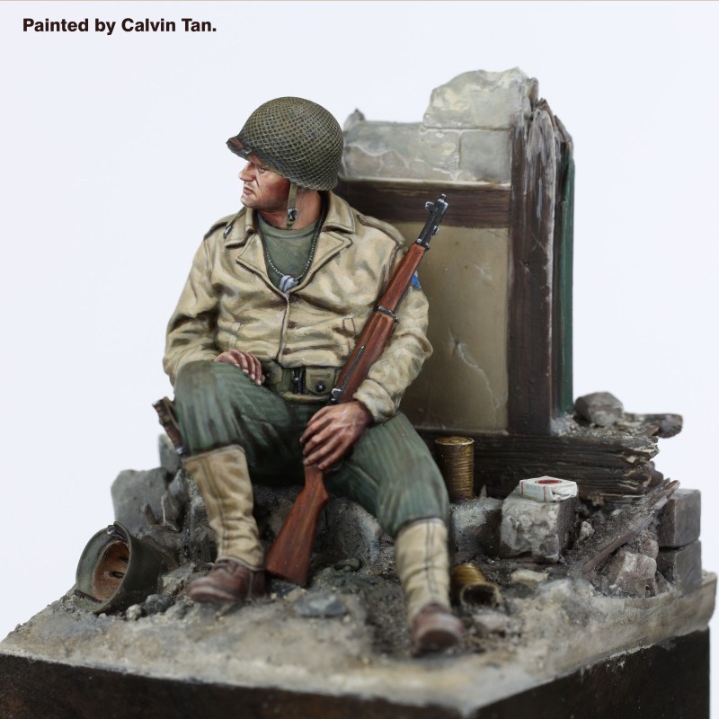 Royal Model US-Soldat in Ruhepause - mit Basis (2. Weltkrieg) (Plastikmodell) Bild 8