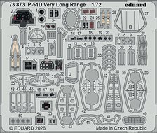 Eduard Photo-Etched Parts for P-51D Very Long Range (for Arma Hobby) (Plastic model)