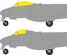 Eduard Meteor F.8 MASK (für Revell) (Plastikmodell) Bild 1