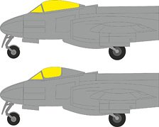 Eduard Meteor F.8 TFace MASK (for Revell)
