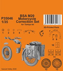CMK BSA M20 Motorcycle Correction (for Tamiya kit) (Plastic model)