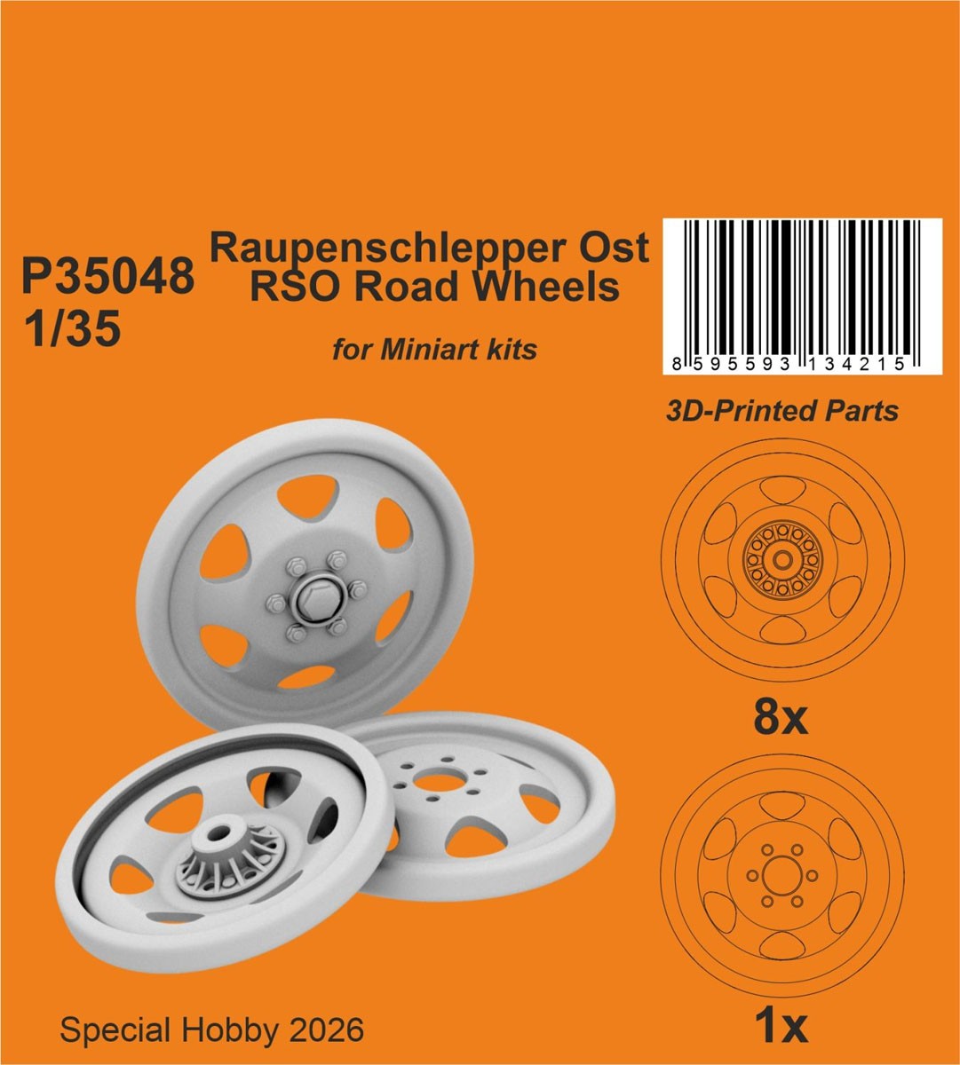 CMK Raupenschlepper Ost RSO Road Wheels / for Miniart kits (Plastic model) hình ảnh 3