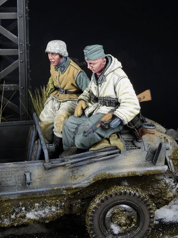 D-Day Miniatures Studio WSS Schwimmwagen Crew Vol.2 - Rear Seats, Winter 1943-45 (2 ฟิกเกอร์) (สำหรับ Tamiya) (โมเดลประกอบ) รูปภาพ 3