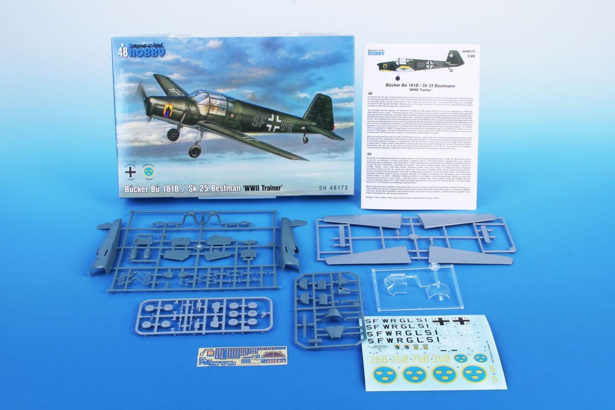 Special Hobby Bucker Bu 181B / Sk 25 Bestmann WWII Trainer (Plastic model) image 4