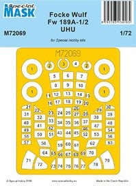 Special Hobby Focke Wulf Fw 189A-1/2 UHU MASK (for Special Hobby) (Plastic model)