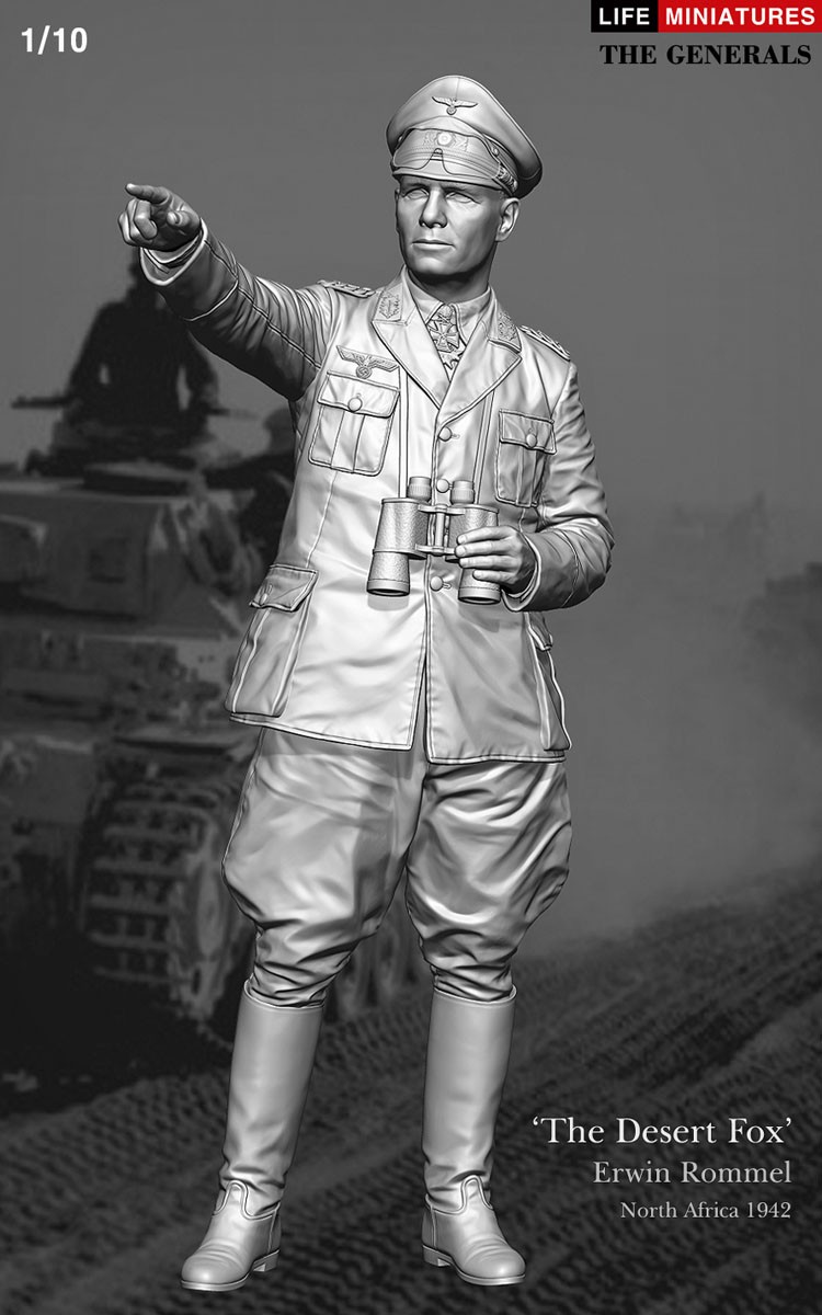 Life Miniatures 「沙漠之狐」埃爾溫·隆美爾,北非1942 (塑膠模型) 圖片 3