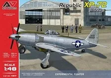 Modelsvit Republic XP-72 #36599 Experimental Fighter (Double-reverse propeller) (Plastic model)