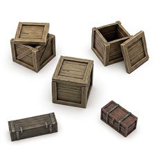 Green Stuff World Wooden Crates (Plastic model)