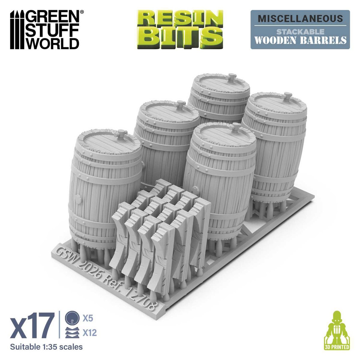Green Stuff World Wooden Barrels gambar 3