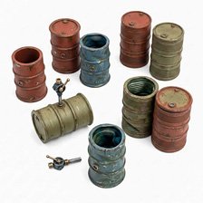 Green Stuff World Metal Barrels (Plastic model)