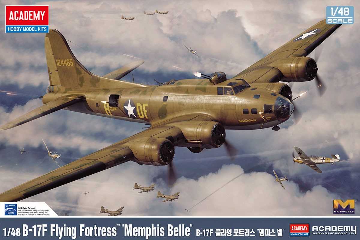 Academy B-17F空中堡垒"孟菲斯美女号" (塑料模型) 图片 2