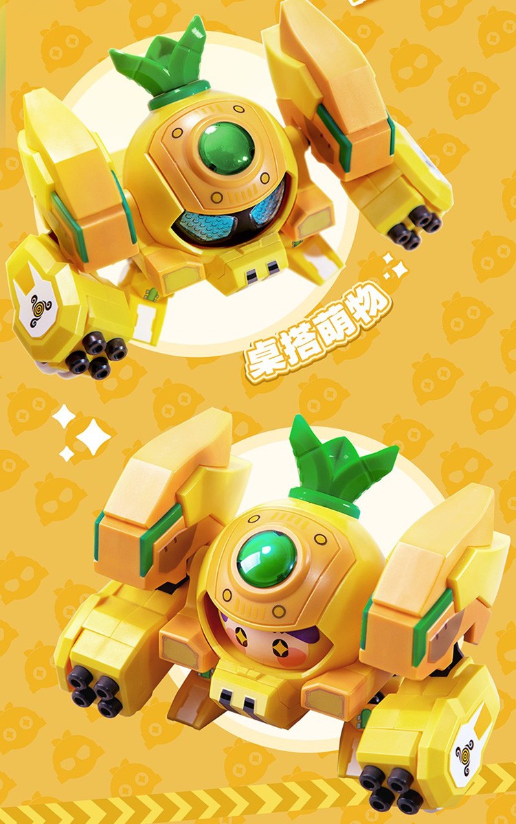 Yilichuangwan [Bonus Included] Fruity ROBO QROBO Pineapple Slasher Plastic Model Kit (Plastic model) hình ảnh 7