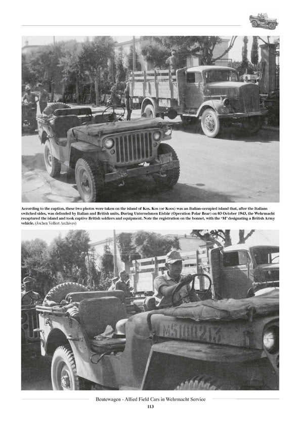 Beutewagen Allied Firld Cars in Wehrmasht Service Bantam BRC-40, Willys MB, Ford GPW and GAZ-64 รูปภาพ 5