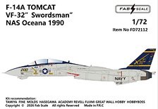 FAB Scale F-14A Tomcat VF-32 Swordsman NAS Oceana 1990
