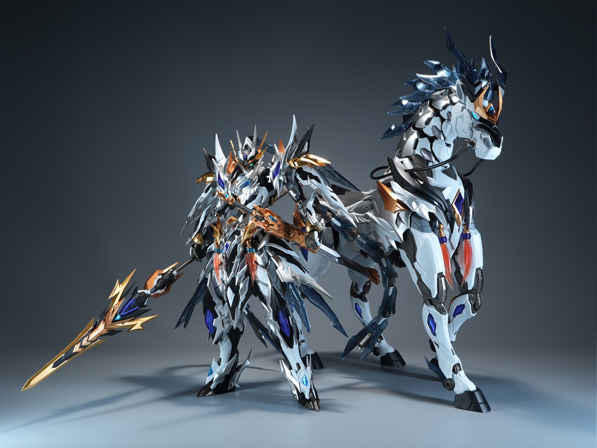 Motor Nuclear MNP-XH05WA 天佑星 趙雲 龍驍将軍 マイティカラーVer. プラモデルキット 画像 2