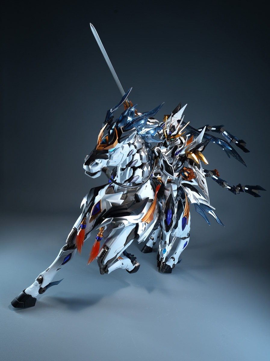 Motor Nuclear MNP-XH05WA 天佑星 趙雲 龍驍将軍 マイティカラーVer. プラモデルキット 画像 3