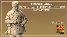 Copper State Models 프랑스 육군 WWI 오토바이 전령병, 에스타페트 (프라모델)