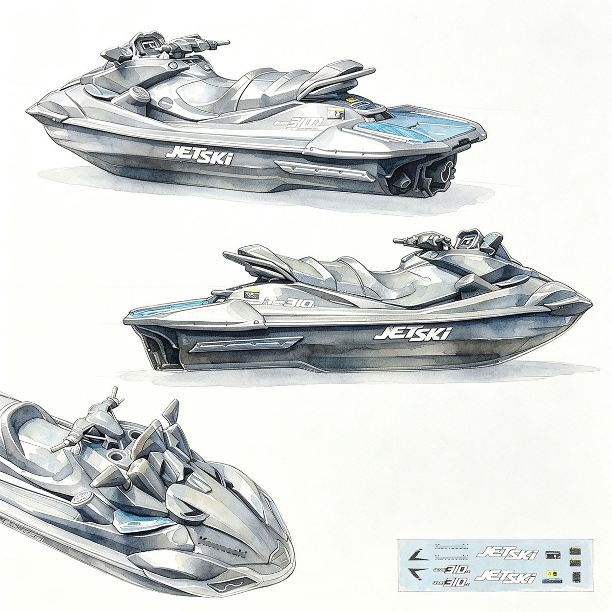 Liang Model Motorboat Set gambar 7