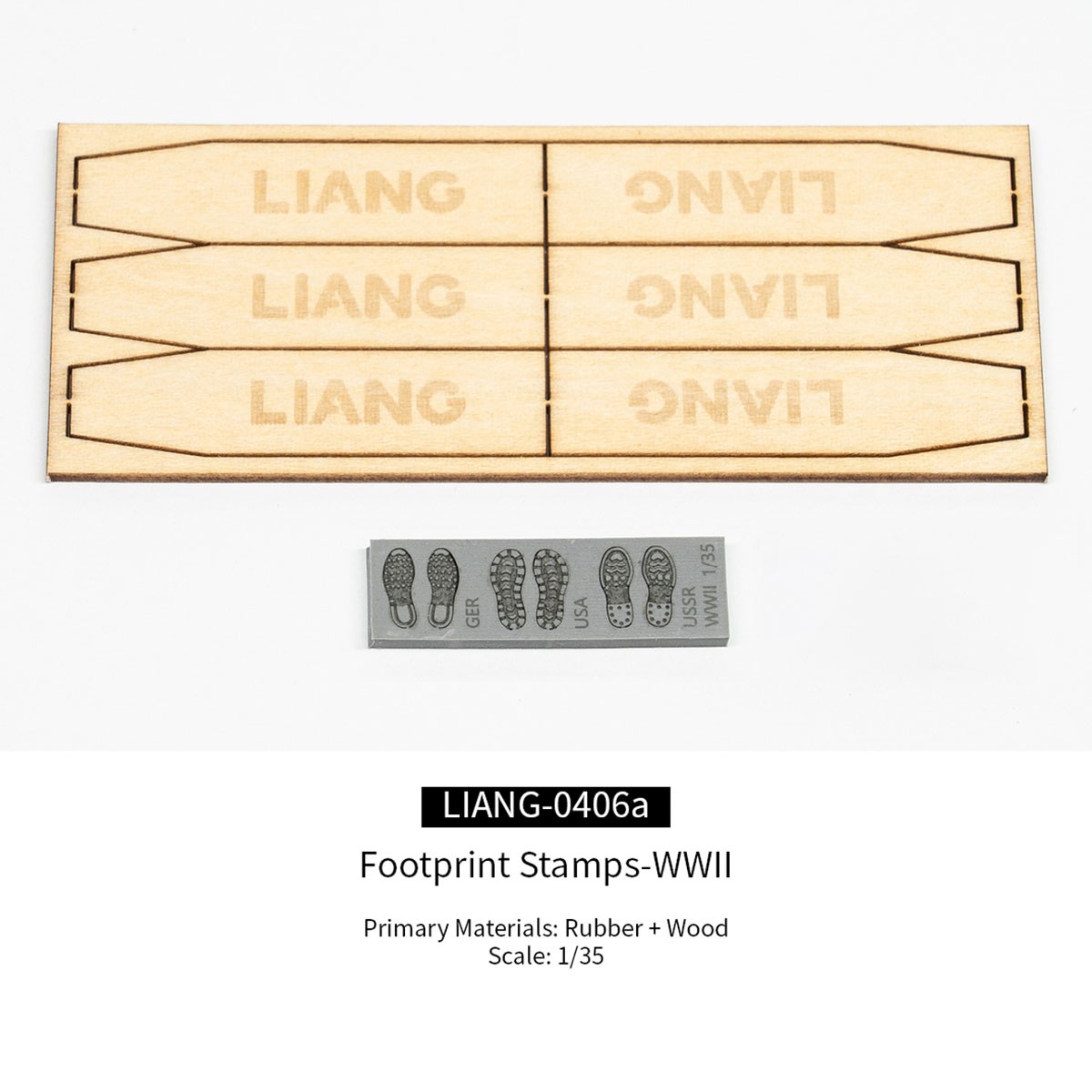 Liang Model Footprint Stamps WW.II imagen 5
