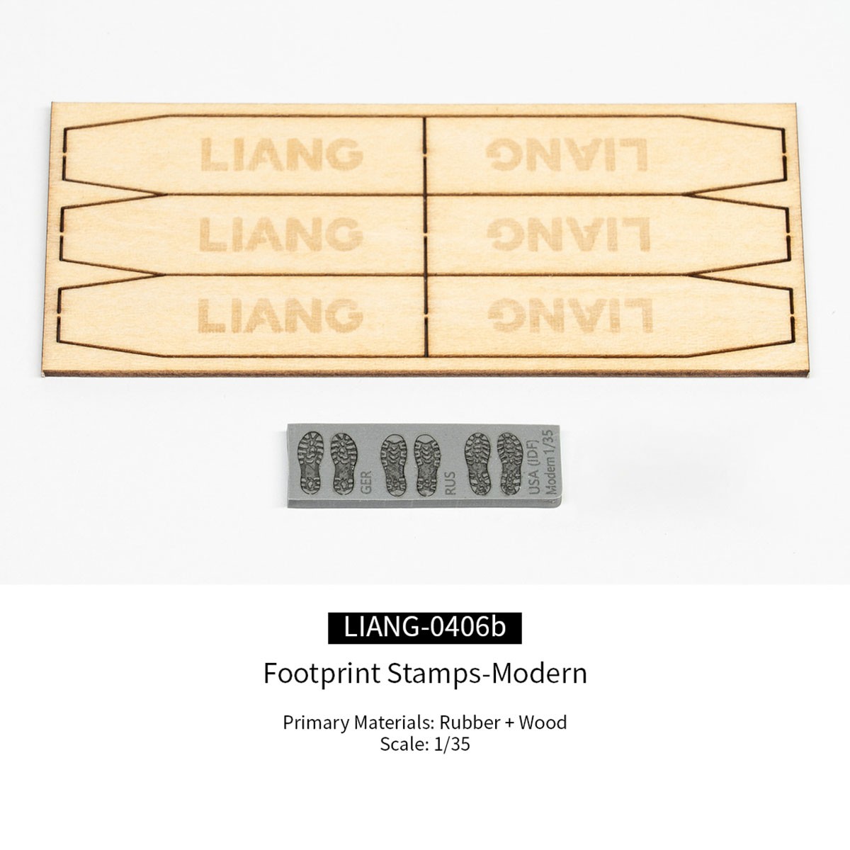 Liang Model Footprint Stamps Modern gambar 5