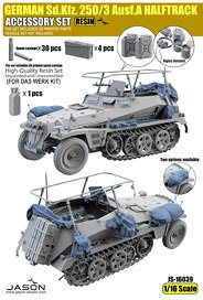 Jason Studio GERMAN Sd.Kfz.250/3 Ausf.A HALFTRACK ACCESSORY SET (Plastic model)