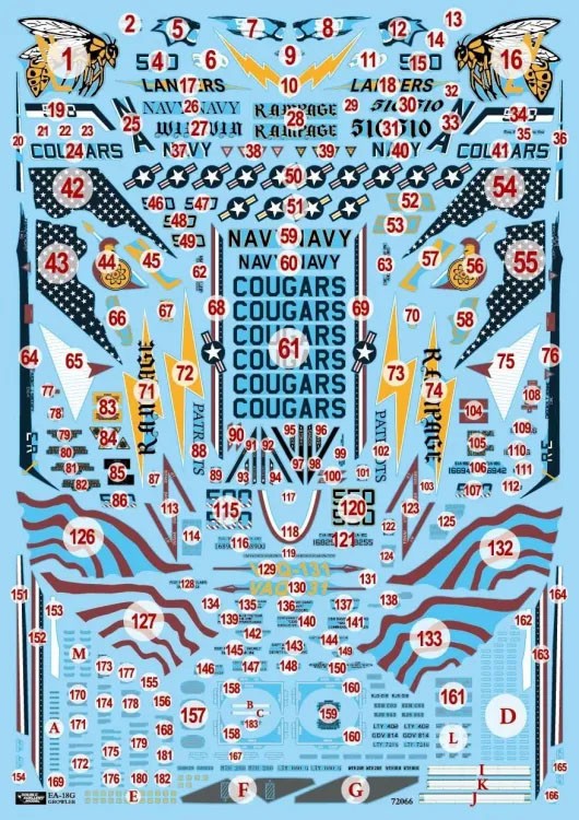 DXM Decals U.S.NAVY EA-18G CAG 버즈 컬렉션 ( VAQ-138 / VAQ-139 / VAQ-140 / VAQ-131) 이미지 4