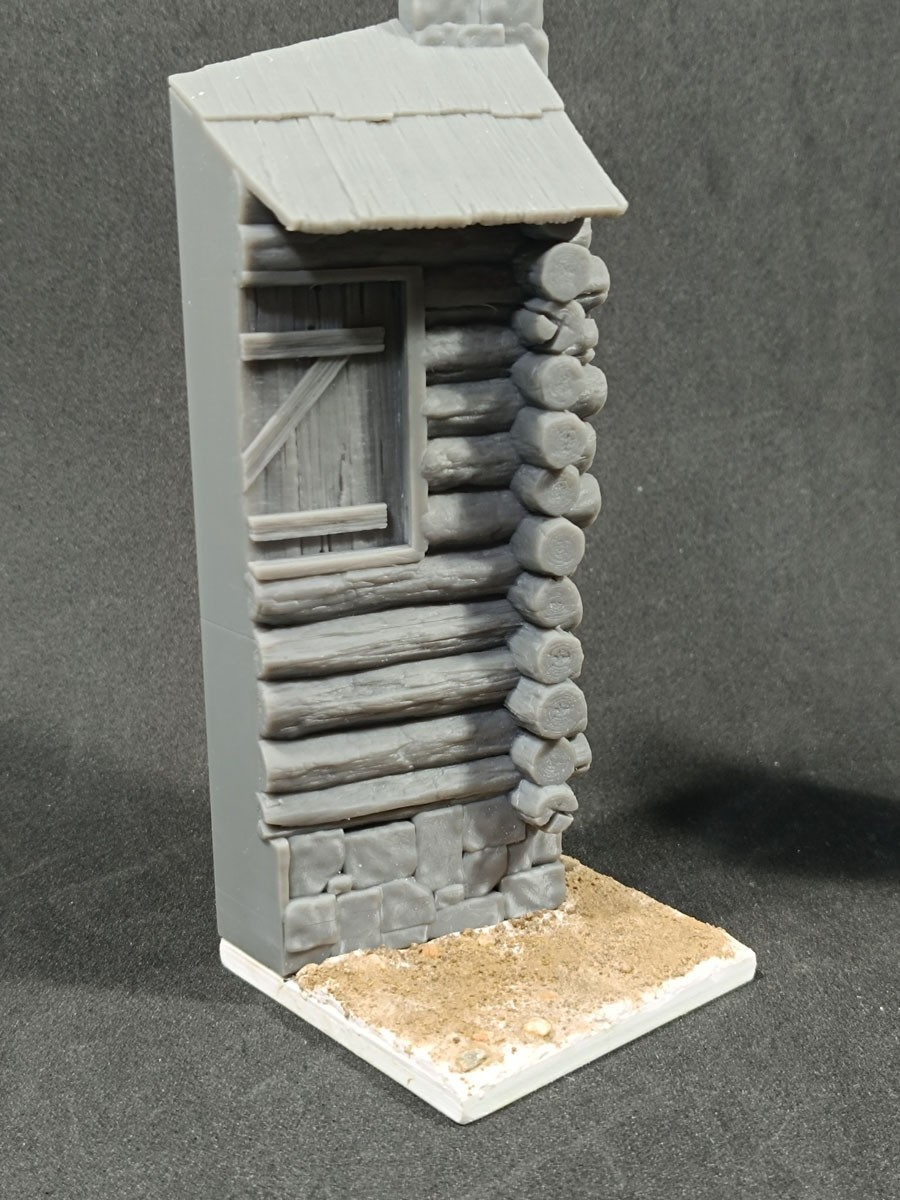 VG DioModels Base Cabana de troncos 75mm (Plastic model) 圖片 3
