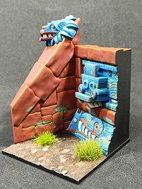 VG DioModels Seccion de Piramide Quetzalcoatl 75mm (Plastic model)