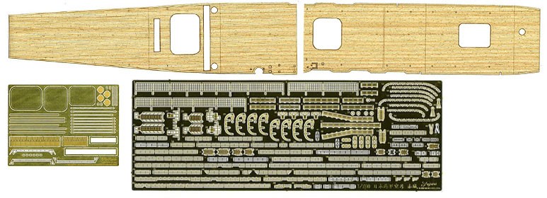 Fujimi IJN Aircraft Carrier Akagi Full Hull Model Special Version(w/Photo-Etched Parts/Wooden Deck Sticker) (Plastic model) image 3