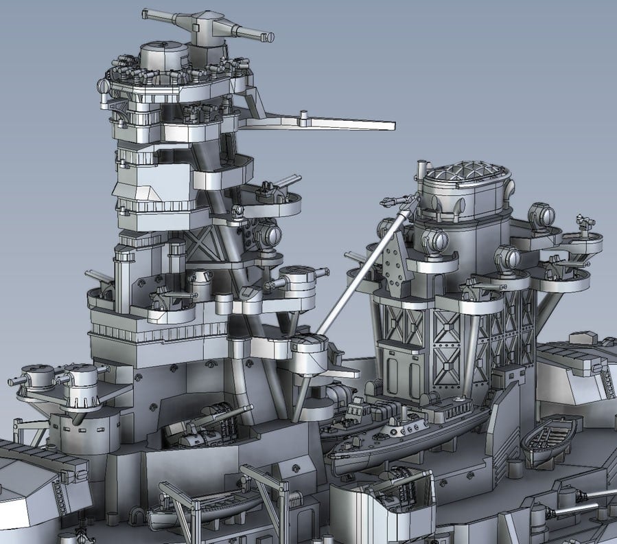 Fujimi IJN Battleship Ise (Plastic model) gambar 3
