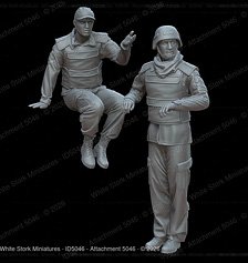 White Stork Miniatures Figures KTO Rosomak crew (Set of 2)